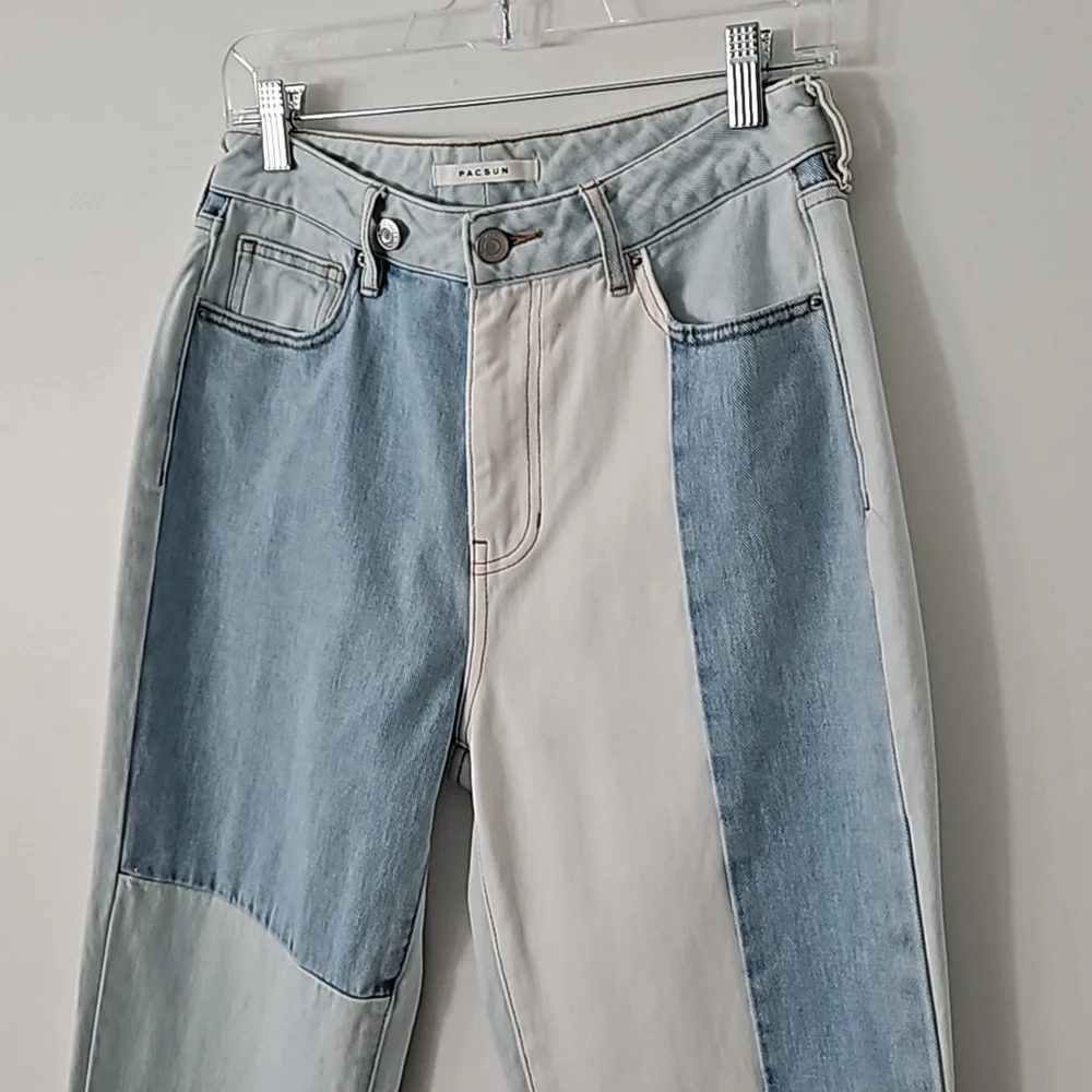 PacSun Eco Hopper patchwork straight‎ leg jeans size 27